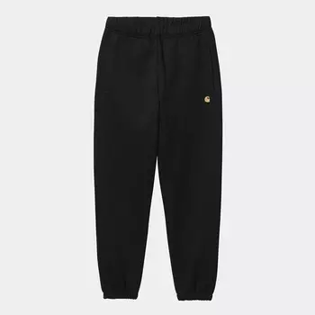 Брюки CARHARTT WIP Chase Sweat Pant Black / Gold