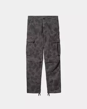 Брюки CARHARTT WIP Duck Cargo Pant Camo Duck, Green / Graphite (Garment Dyed)