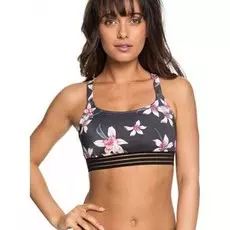 Бюстгальтер купальный ROXY Ro Fi Re Sp Charcoal Heather Flower Field