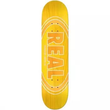 Дека для скейтборда REAL SKATEBOARDS Brd Ovalduo Fade Pp Ylw 8.25"