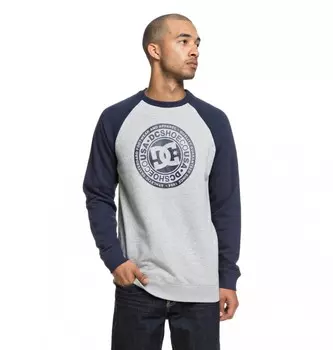 Джемпер DC SHOES Circle Star Cre M Black Iris/ Grey Heather