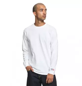 Фуфайка DC SHOES Shield Ls Tee M White