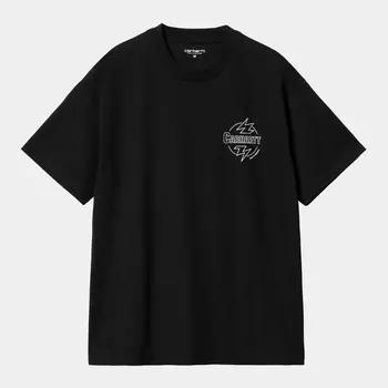 Футболка CARHARTT WIP S/S Blaze T-Shirt SS24 Black / Wax