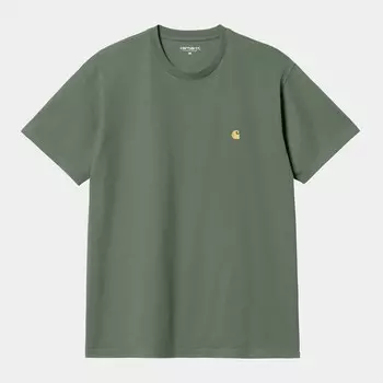 Футболка CARHARTT WIP S/S Chase T-Shirt SS24 Duck Green / Gold