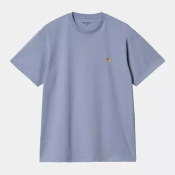 Футболка CARHARTT WIP S/S Chase T-Shirt SS24 Charm Blue / Gold