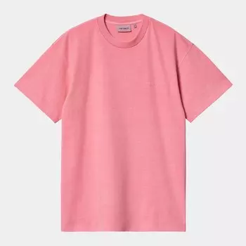 Футболка CARHARTT WIP S/S Duster Script T-Shirt SS24 Charm Pink (Garment Dyed)