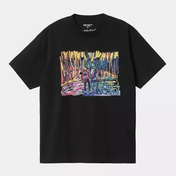 Футболка CARHARTT WIP S/S Ollie Mac Icy Lake T-Shirt Black