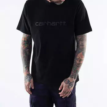 Футболка CARHARTT WIP S/S Script T-Shirt Black / Reflective Black 2021