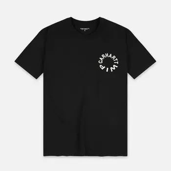 Футболка CARHARTT WIP S/S Work Varsity T-Shirt Black / Wax