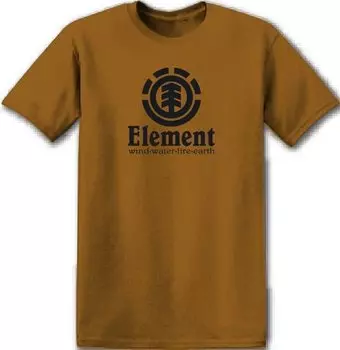Футболка ELEMENT Vertical Ss Gold Brown 2021