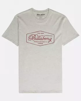 Футболка мужская BILLABONG Trademark Tee Ss Grey Heather
