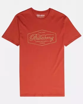 Футболка мужская BILLABONG Trademark Tee Ss Rustic Red