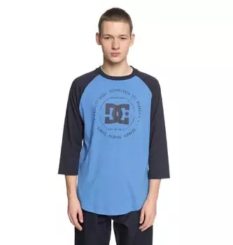 Футболка мужская DC SHOES Rebuilt 2Raglan M Dark Indigo/ Campanula