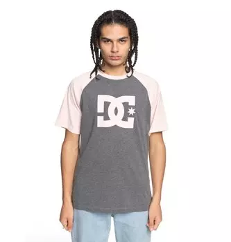 Футболка мужская DC SHOES Star Raglan Ss M Charcoal Heather/ English Rose