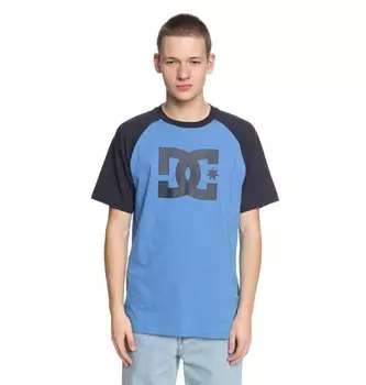 Футболка мужская DC SHOES Star Raglan Ss M Dark Indigo/ Campanula