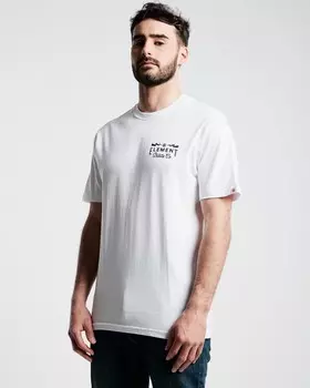 Футболка мужская ELEMENT Zap Ss Tee Ftm Optic White