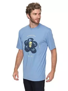 Футболка мужская QUIKSILVER Gmtdyecosmichea M Silver Lake Blue