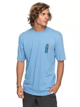 Футболка мужская QUIKSILVER Gmtdyeframersup M Silver Lake Blue