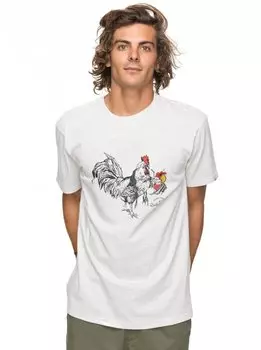 Футболка мужская QUIKSILVER Htrroostervibe M Snow White Heather