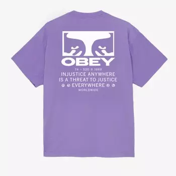 Футболка OBEY Obey Justice Everywhere Paisley Purple