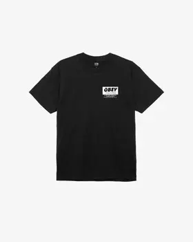 Футболка OBEY Obey Records Buy, Sell, Trade FW25 Black