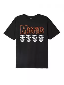 Футболка OBEYxMISFITS Fiend Skulls Black