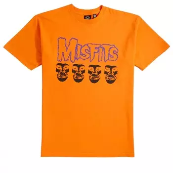 Футболка OBEYxMISFITS Fiend Skulls Orange