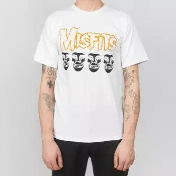 Футболка OBEYxMISFITS Fiend Skulls White