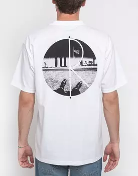 Футболка POLAR SKATE CO. Happy Sad Fill Logo Tee White