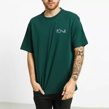 Футболка POLAR SKATE CO. Stroke Logo Tee Dark Green
