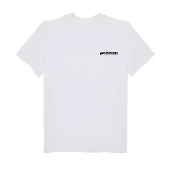 Футболка POSTAMENTS Logo White