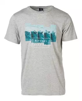 Футболка RIP CURL Broken Summer Tee Cement Marle