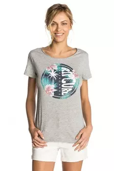 Футболка RIP CURL Hibiscus Beach Tee Cement Marle