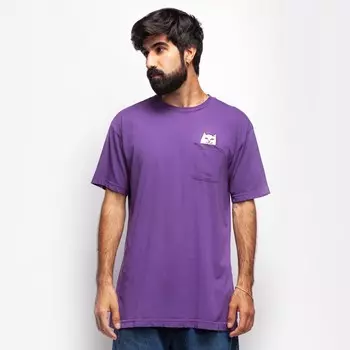 Футболка RIPNDIP Lord Nermal Pocket Tee Purple 2021