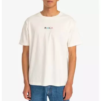 Футболка RVCA Flower Skull Ss Tee Antique White