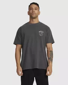 Футболка RVCA Lax Ss Washed Black