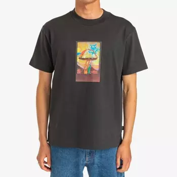 Футболка RVCA Sage Shroom Ss Tee Washed Black