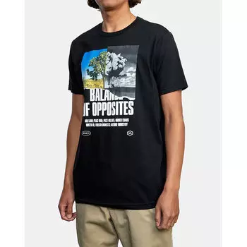 Футболка RVCA Split Truth Black 2021