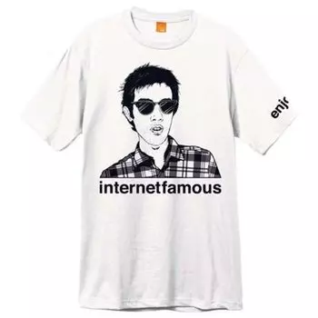 Футболка с принтом ENJOI Internet Famous Premium White 2020