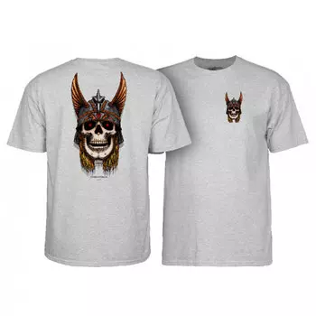 Футболка с принтом POWELL PERALTA Andy Anderson Skull Athletic Heather 2020