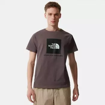 Футболка THE NORTH FACE M Ss Rag Red Box Tee Graphite Purple 2022