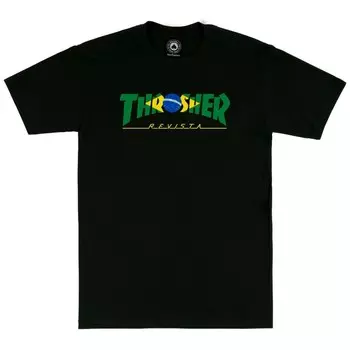 Футболка THRASHER Brazil Revista Black 2023