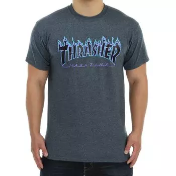 Футболка THRASHER Flame Logo Dark Heather