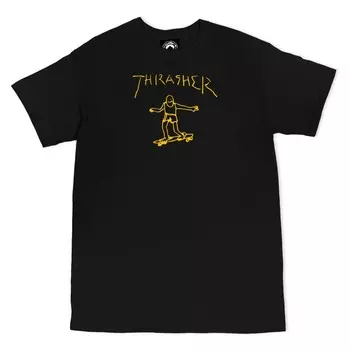 Футболка THRASHER Gonz Black/Yellow 2023