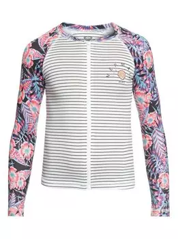 Гидрофуфайка для девочек-подростков ROXY Sunset Only Ls G Marshmallow Basic Stripe 2