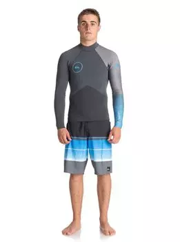 Гидрофуфайка мужская QUIKSILVER 2M Hl+ J Graphite/ Gun Metal/ Sea Blue