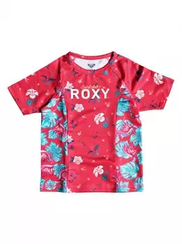 Гидрофутболка для девочек ROXY Simply Roxy Ss K Rouge Red Tropicool