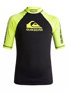 Гидрофутболка для мальчиков-подростков QUIKSILVER On Tour Boys Ss B Safety Yellow/ Black