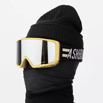 Горнолыжная маска ASHBURY Arrow Stripes (Silver Mirror Lens/Yellow Spare) 2022