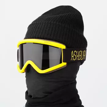 Горнолыжная маска ASHBURY Blackbird Acid (Dark Smoke Lens/Yellow Spare) 2022